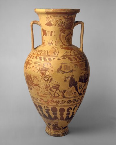 Terrakotta-Halsamphore, ca. 650 v. Chr. von Greek